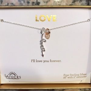 LA ROCKS LOVE Sterling silver Necklace